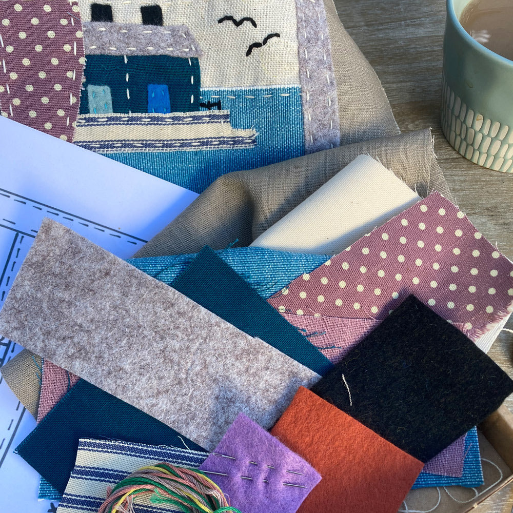 NEW - Slow Stitch Embroidery Sewing Kit - The Quayside