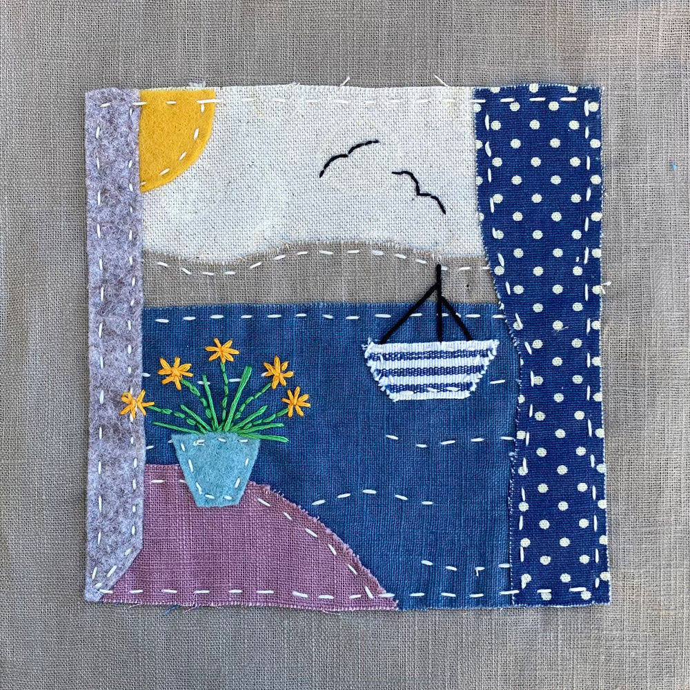NEW - Slow Stitch Embroidery Sewing Kit -Sailing Days
