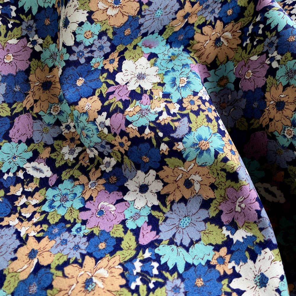 Vintage Flower Cotton Fabric