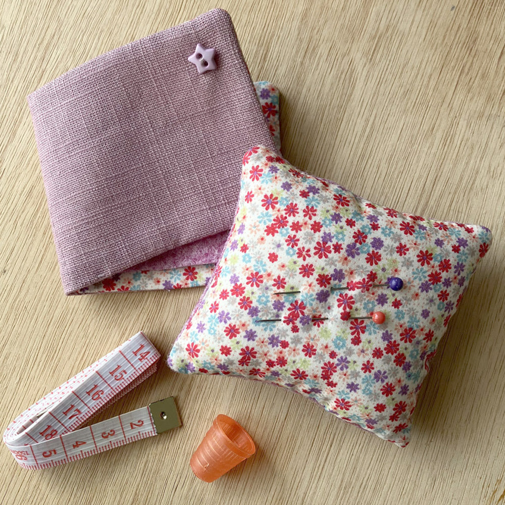 Children’s Sewing, Knitting and Project Bag. Pink