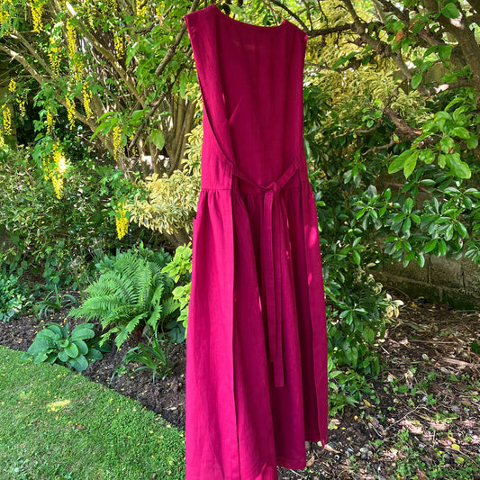 Pinafore Apron - Magenta