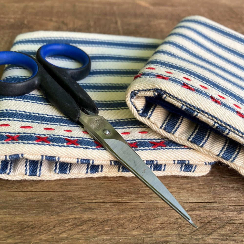 Stripe Needle and Pins Sewing Case