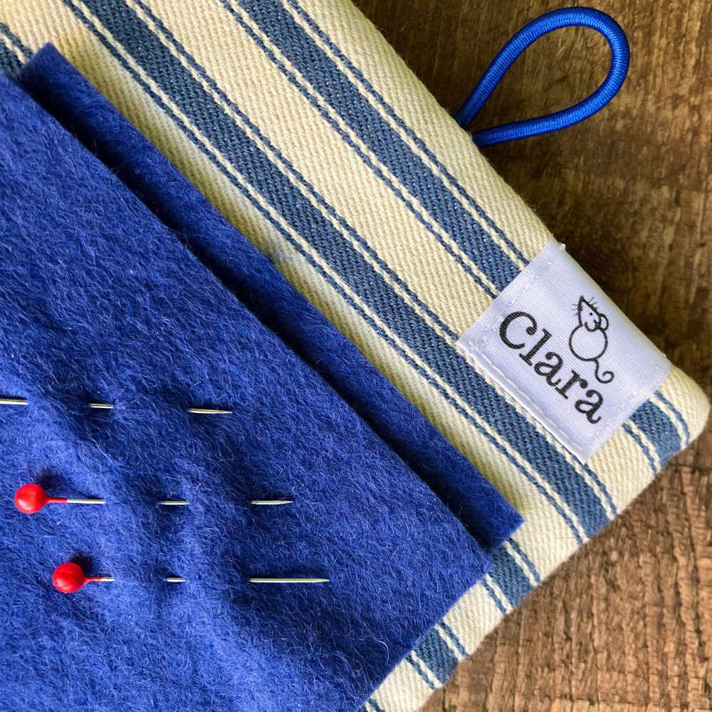 Stripe Needle and Pins Sewing Case