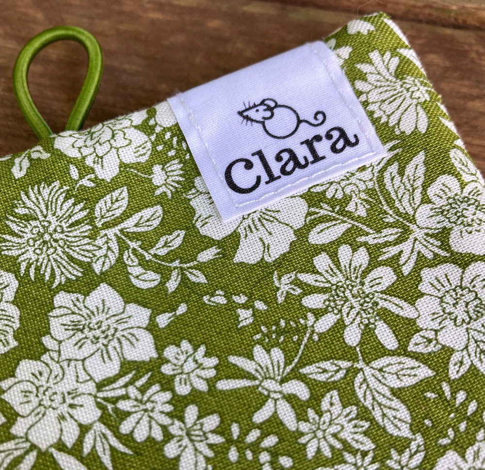Green Needle and Pins Sewing Case