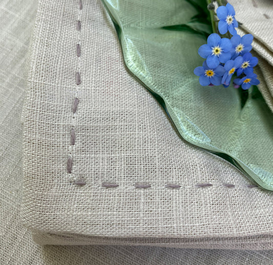 Natural Fabric Napkins - Colour, Natural - Set of 2