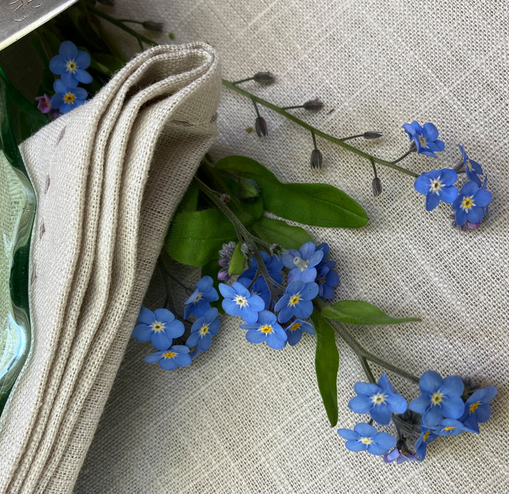 Natural Fabric Napkins - Colour, Natural - Set of 2