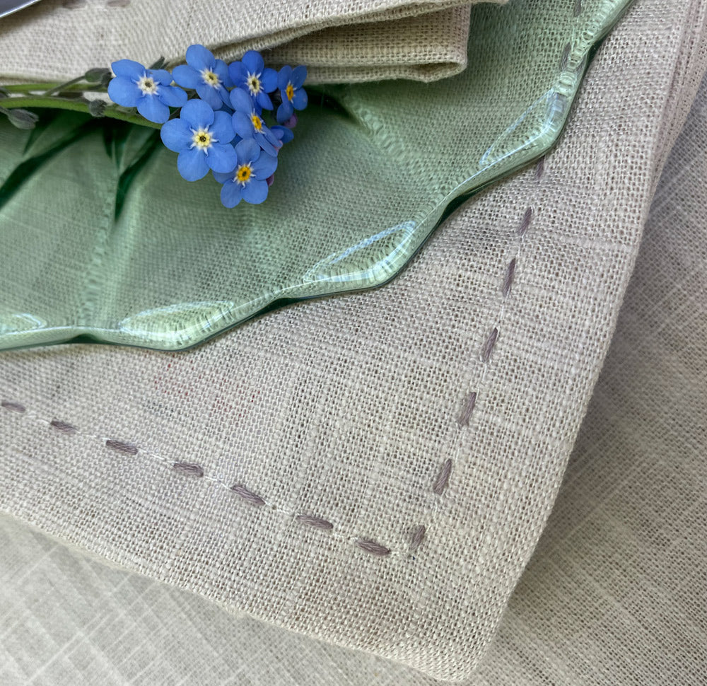 Natural Fabric Napkins - Colour, Natural - Set of 2