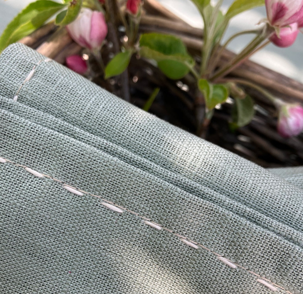 Natural Fabric Napkins - Pale Sage - Set of 2