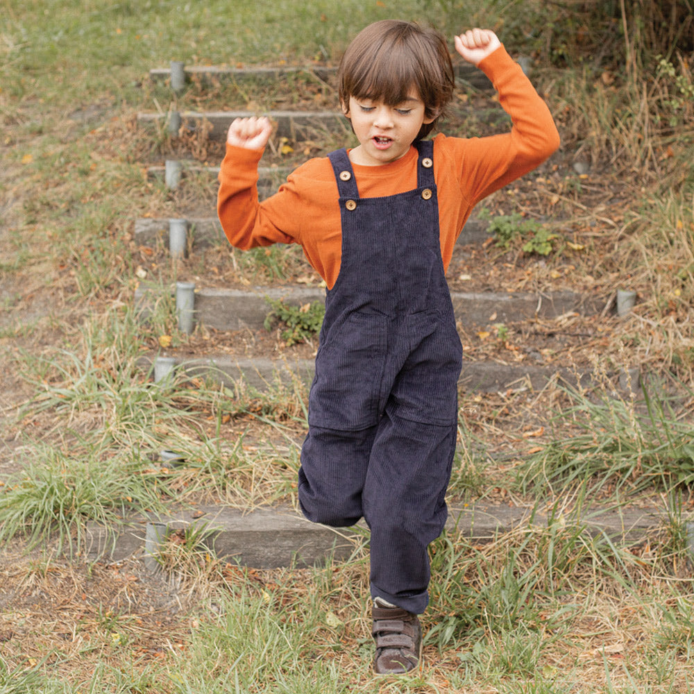 Dungarees in Navy Corduroy