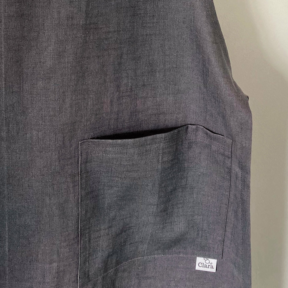 Artisan Pinafore Apron in Natural Fabric