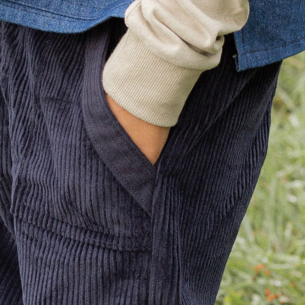 Corduroy Trousers - Navy