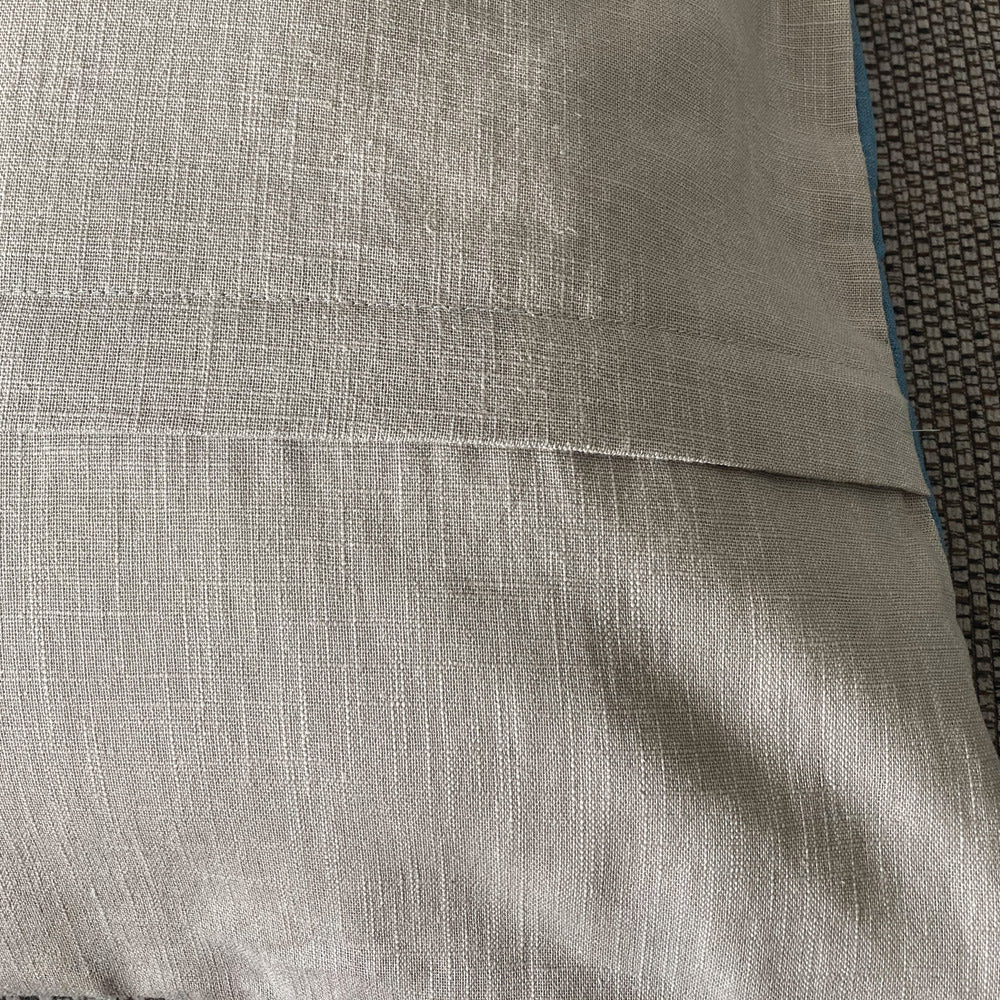 Scatter Cushion, Hand Slow Stitched. Natural Fabric