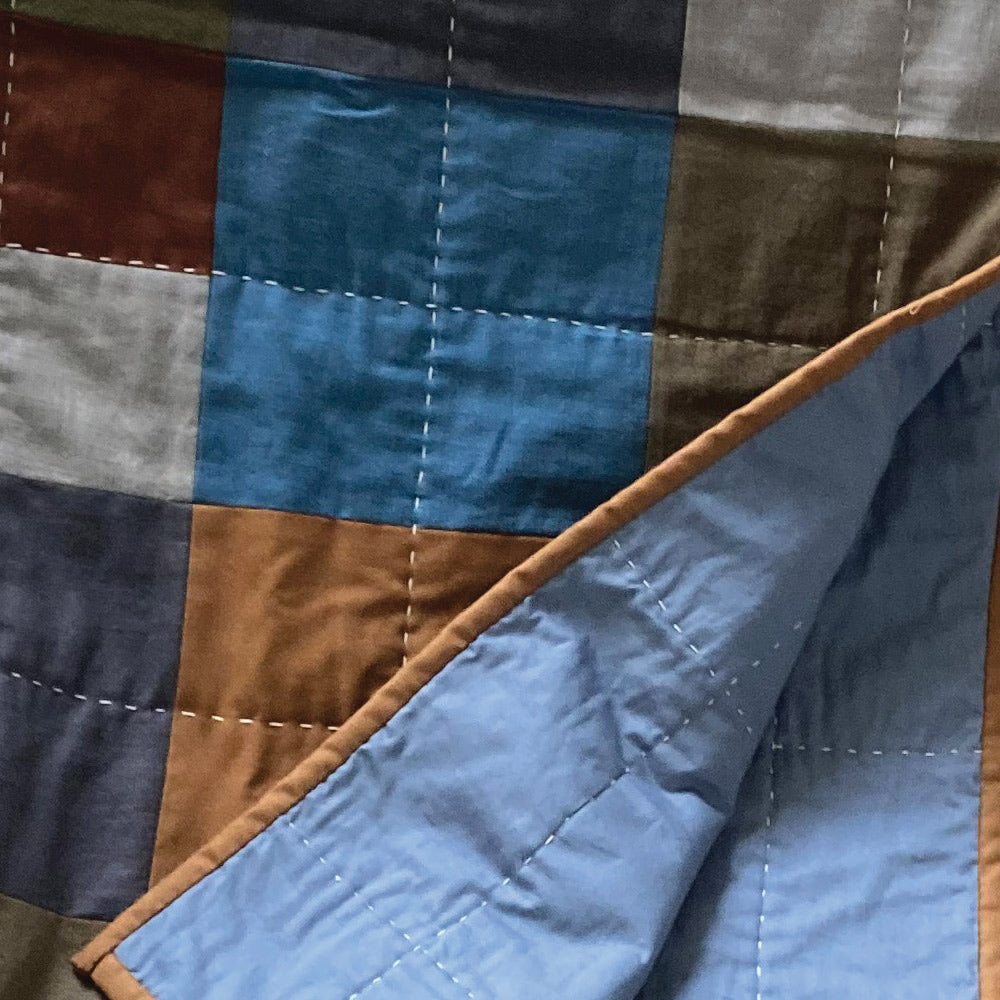 Handmade Throw/Quilt - Slow Stitch