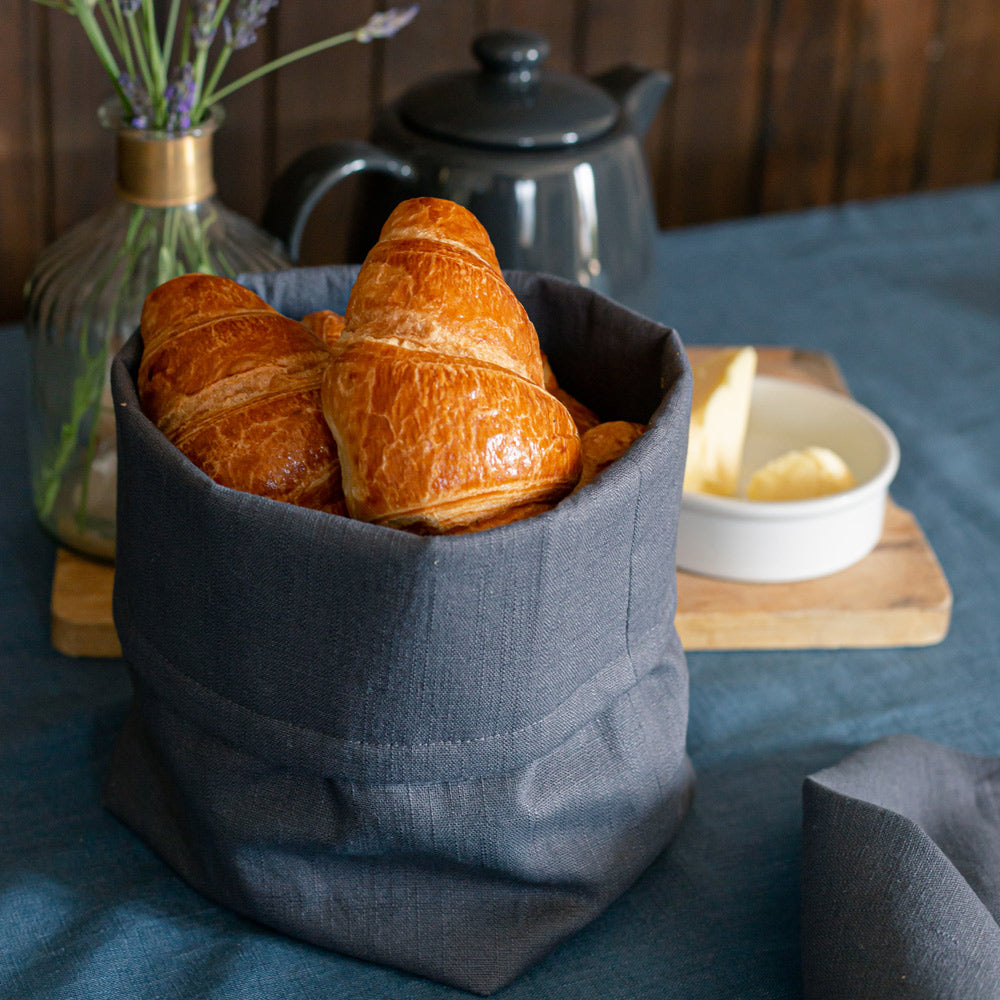 Washable Linen Bread Roll Bag
