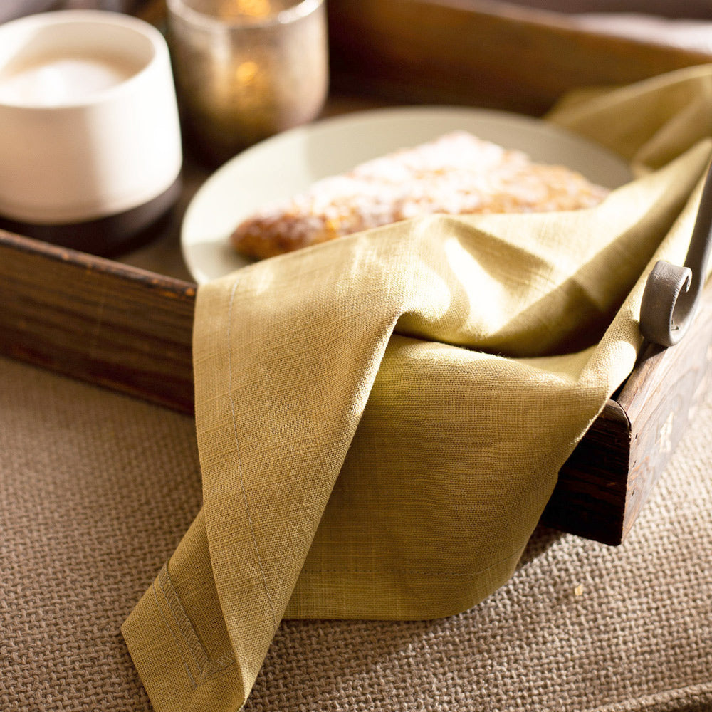 Christmas Linen Table Napkins - Pair