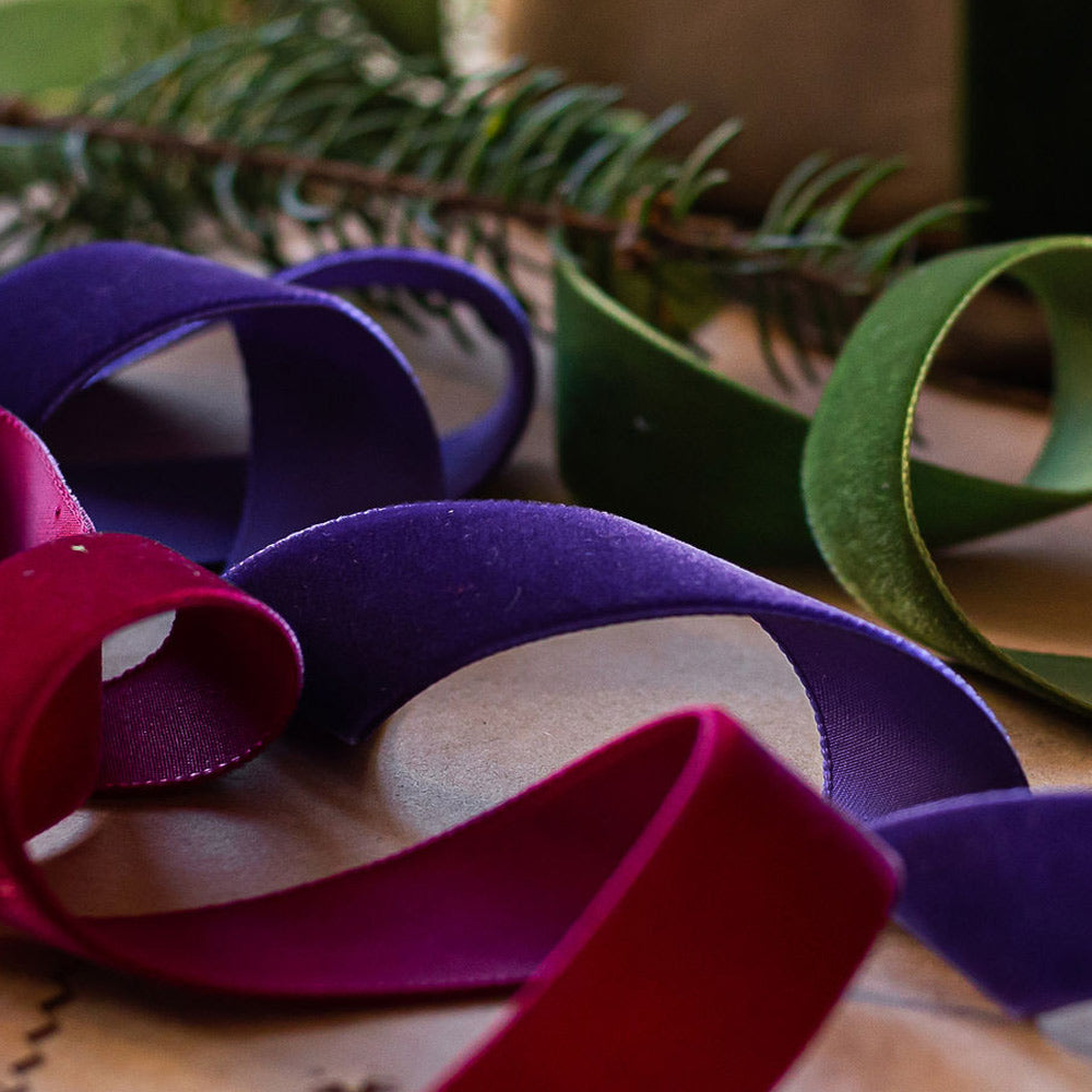 Green Velvet Ribbon