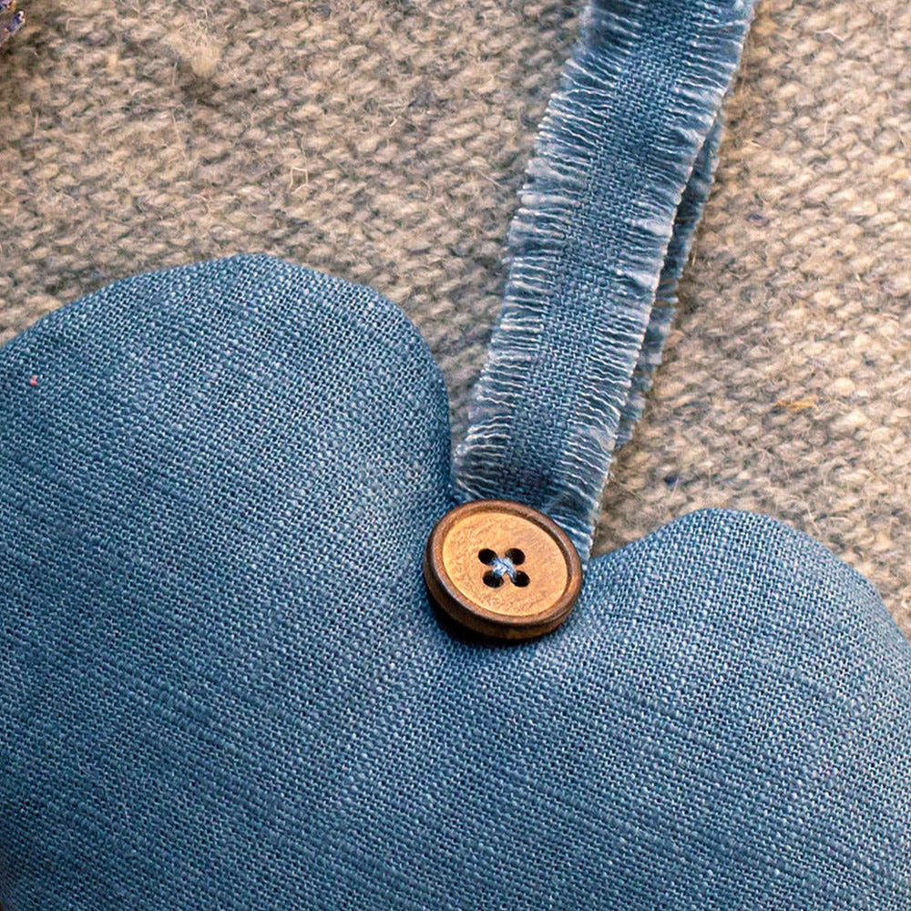 Linen Lavender Heart