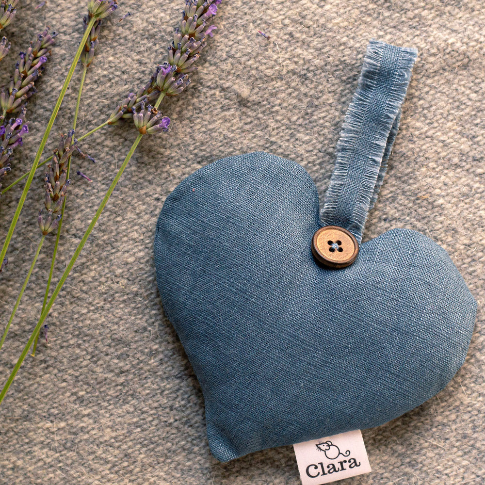 Linen Lavender Heart