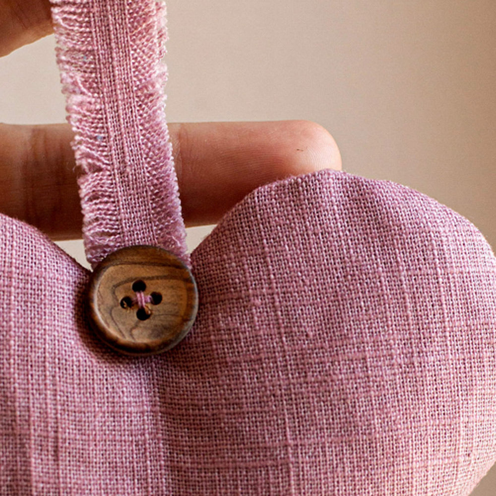 Linen Lavender Heart
