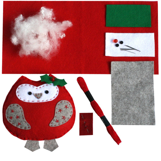 Owl Craft Felt Sewing Kit Contents