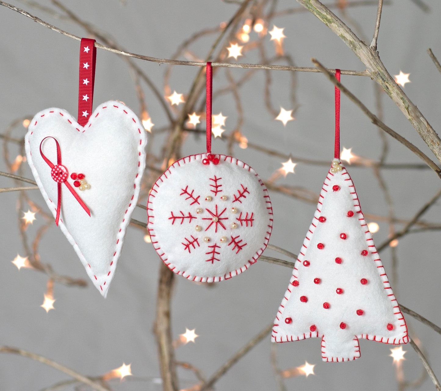 Christmas Decorations Sewing Kit - 3 pieces