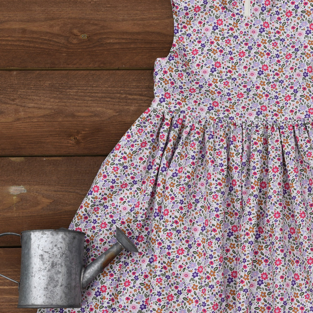 Girls Ditsy Print Sleeveless Dress