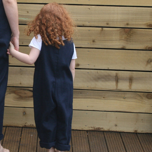 Childs Linen Dungarees