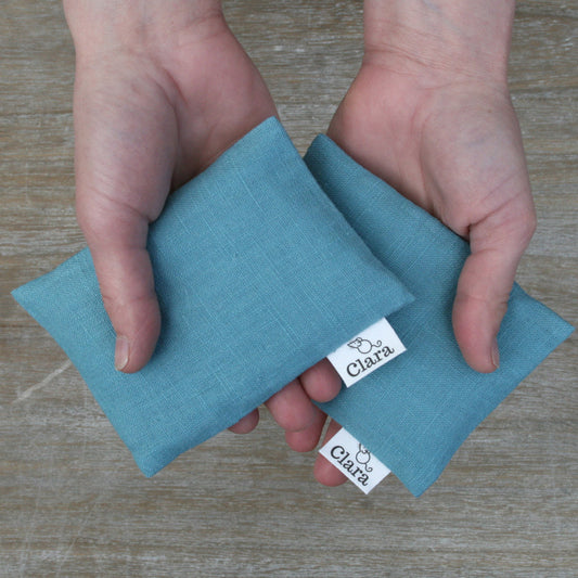 Microwavable Hand Warmers teal blue