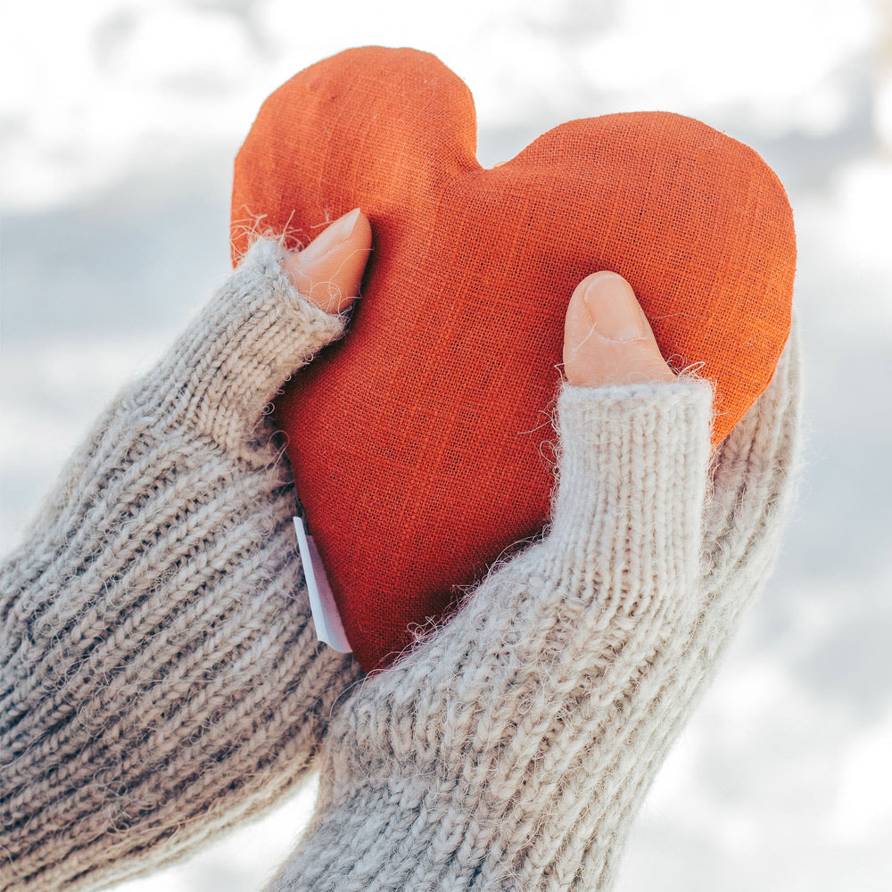 Lavender and Wheat Heart Hand Warmers