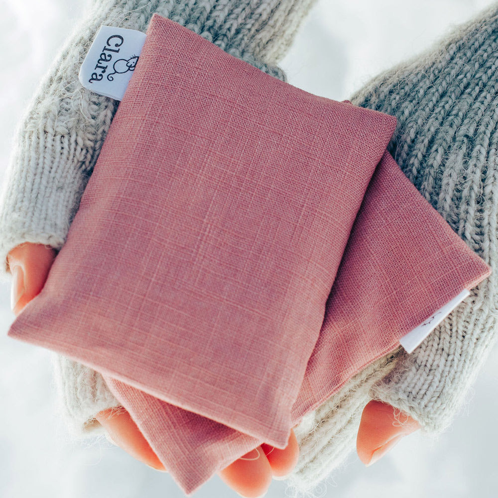 Linen Fabric - Heather Pink
