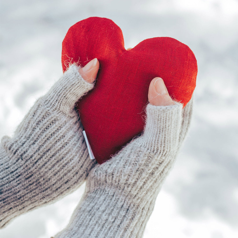 Lavender and Wheat Heart Hand Warmers