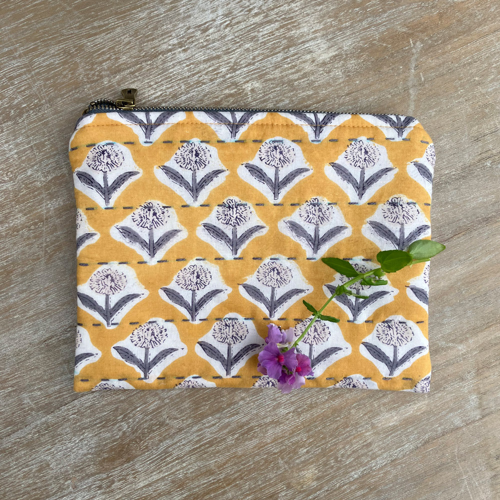 Hand-stitched Artisan Pouch
