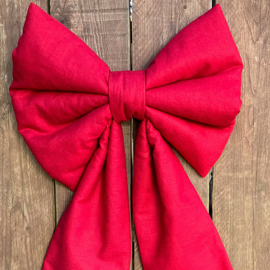 Christmas Bow - Deep Red