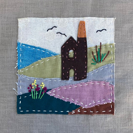 Slow Stitch Embroidery Sewing Kit - The Cornish Tin Mine