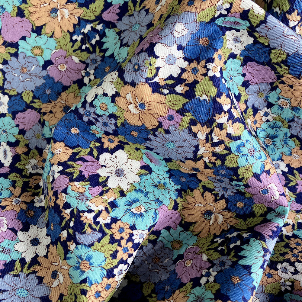 Vintage Flower Cotton Fabric