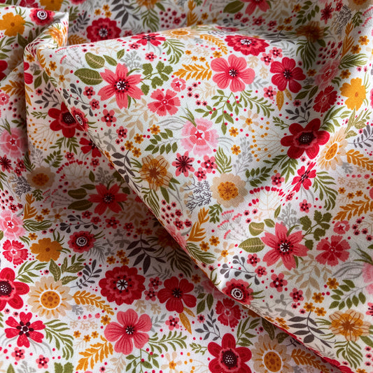 Small Floral Print Cotton Fabric