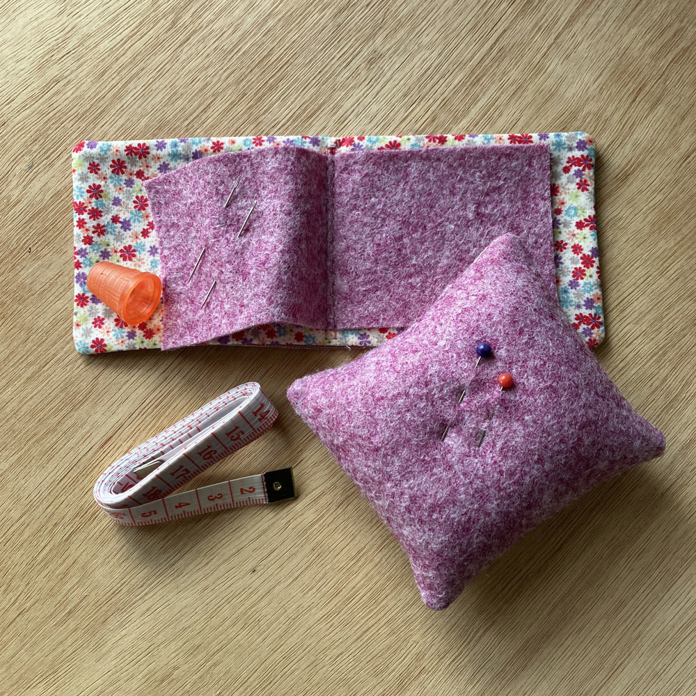 Children’s Sewing, Knitting and Project Bag. Pink