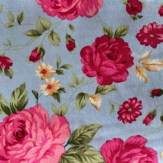 Pink Rose Cotton Fabric