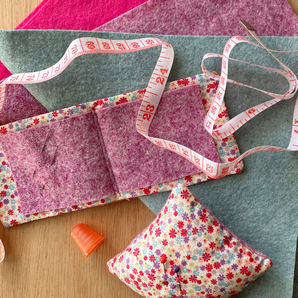 Children’s Sewing, Knitting and Project Bag. Pink