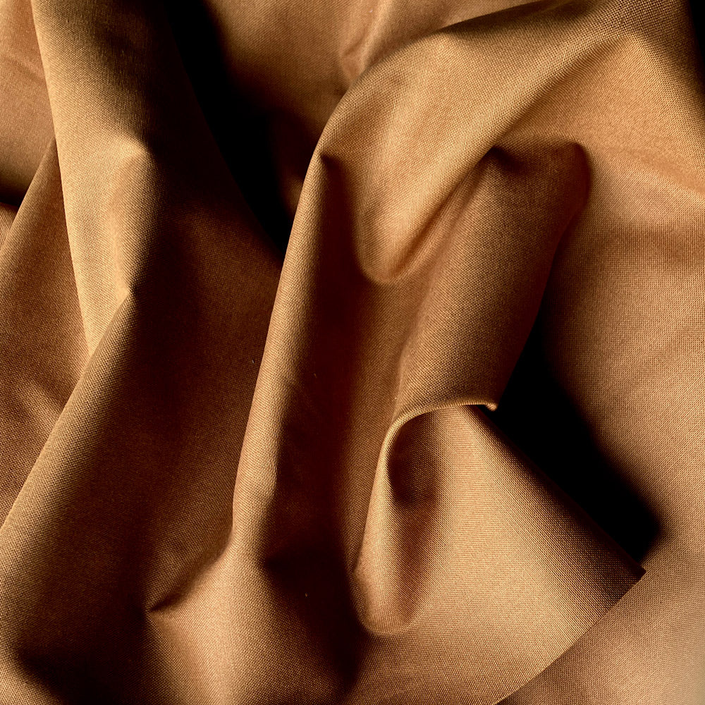 Toffee Colour Cotton Canvas Fabric