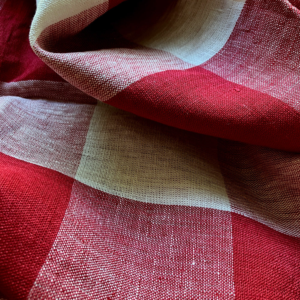 Red Check Linen