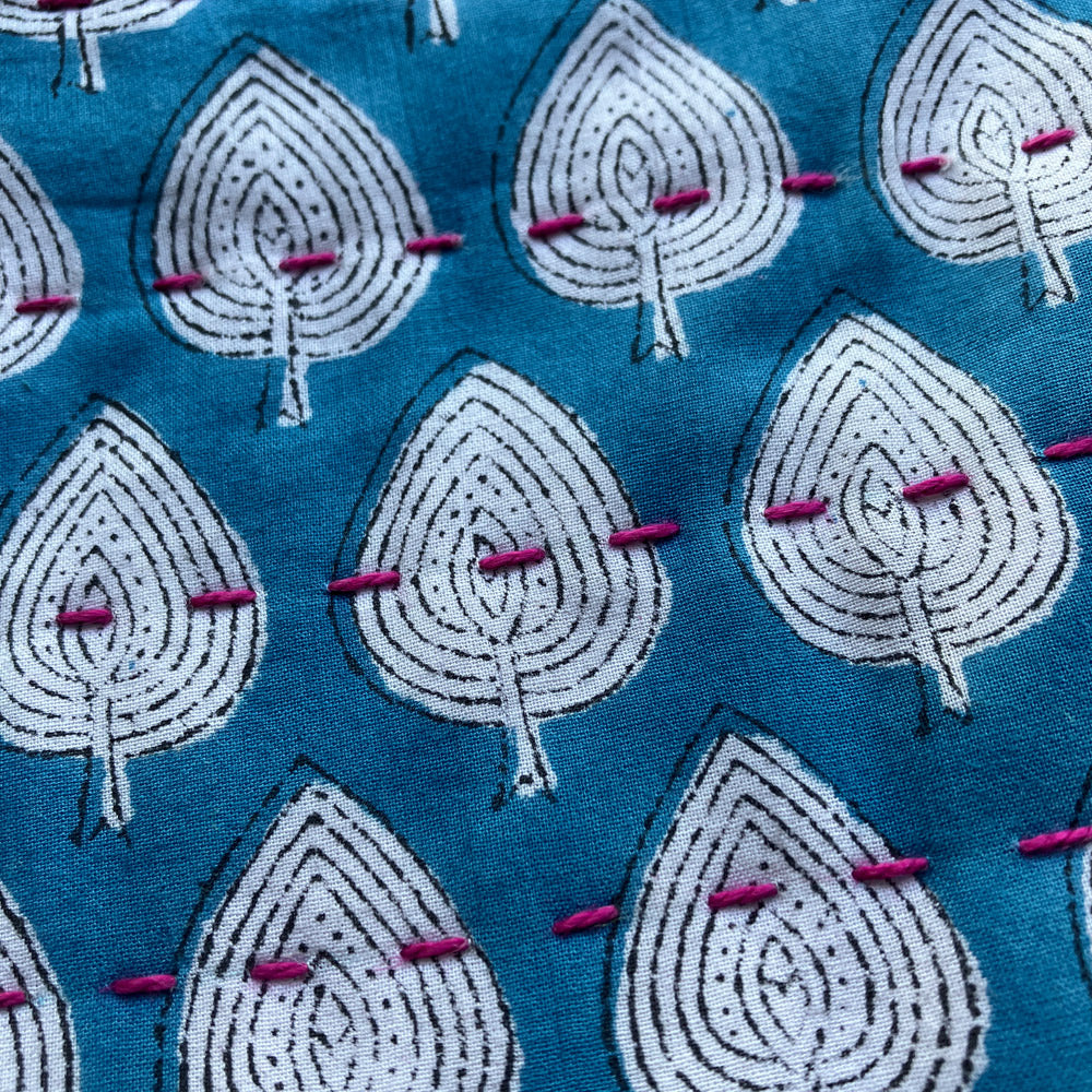 Hand-stitched Artisan Pouch