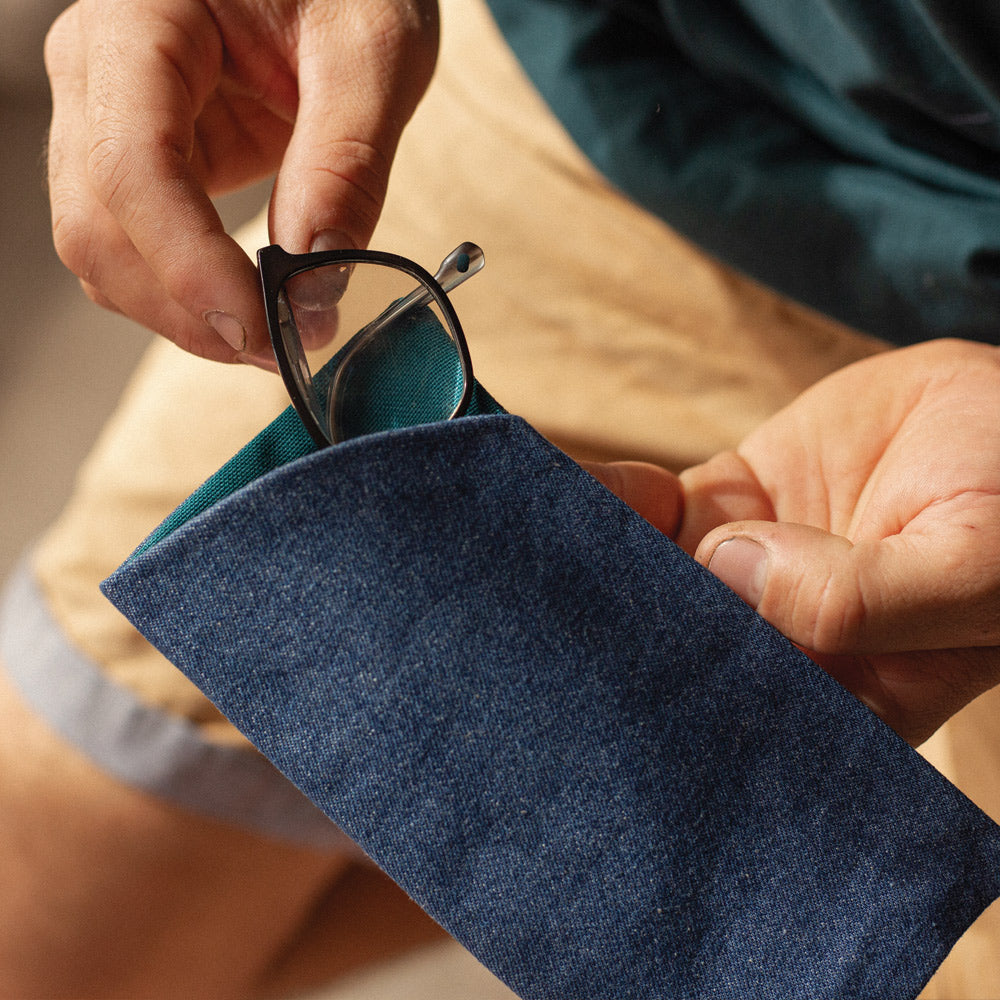 Denim Glasses Case