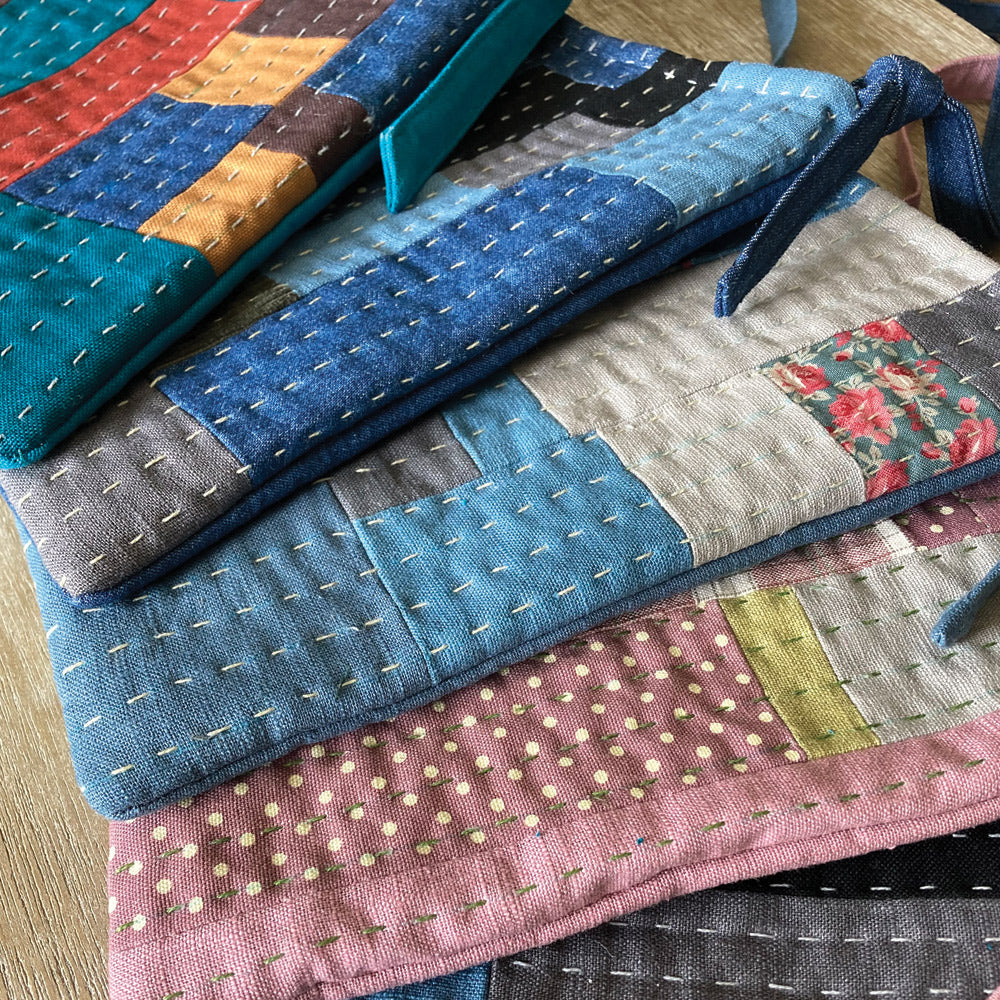 Shoulder Bag - Slow Stitch Patchwork