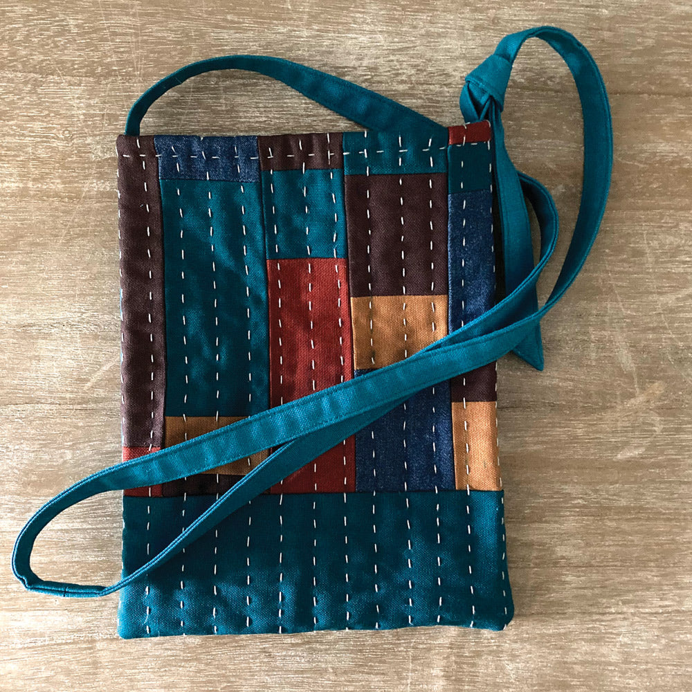 Shoulder Bag - Slow Stitch Patchwork