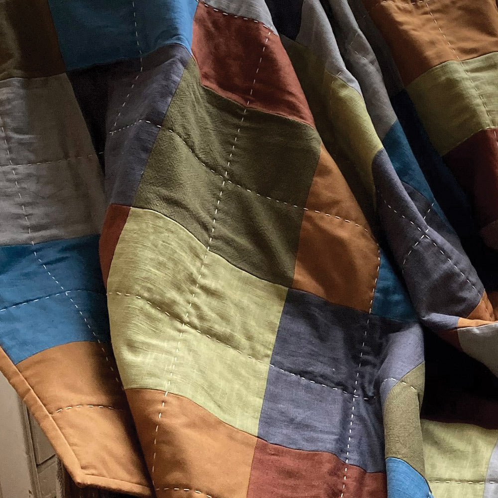 Handmade Throw/Quilt - Slow Stitch