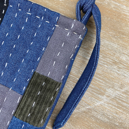 Shoulder Bag - Slow Stitch Patchwork