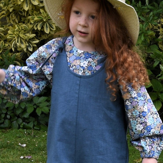 Girls Boho Blouese - Blue