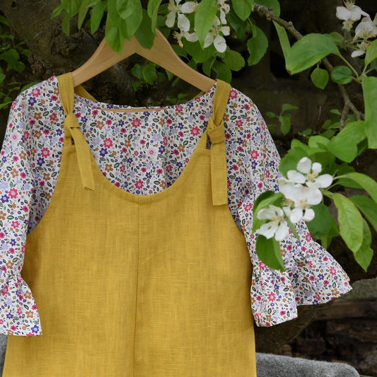 Childs Artisan Dungarees - Gold