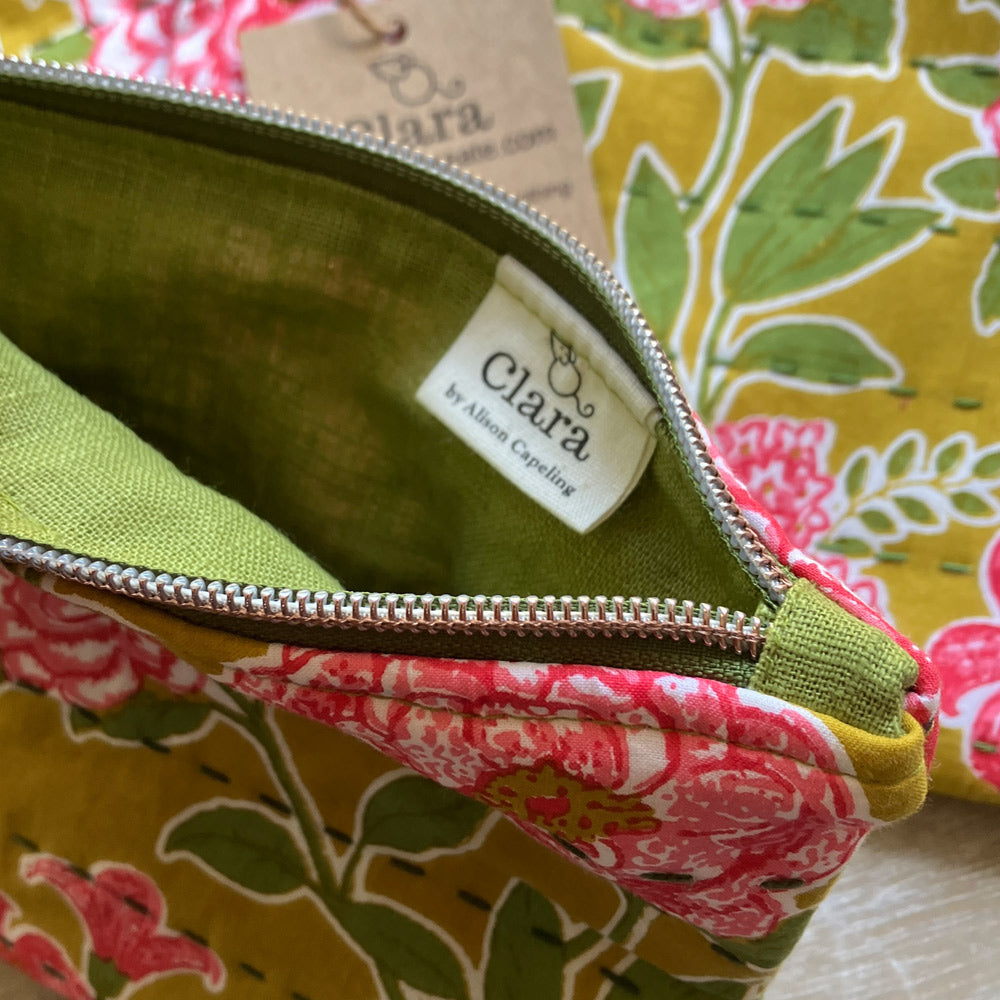 Hand-stitched Artisan Pouch